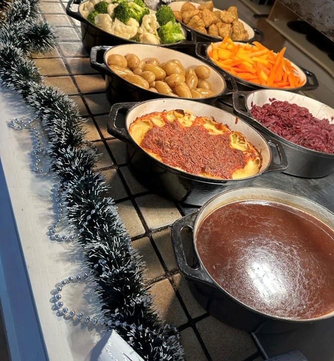 sunday carvary at a leading restaurant in calverton