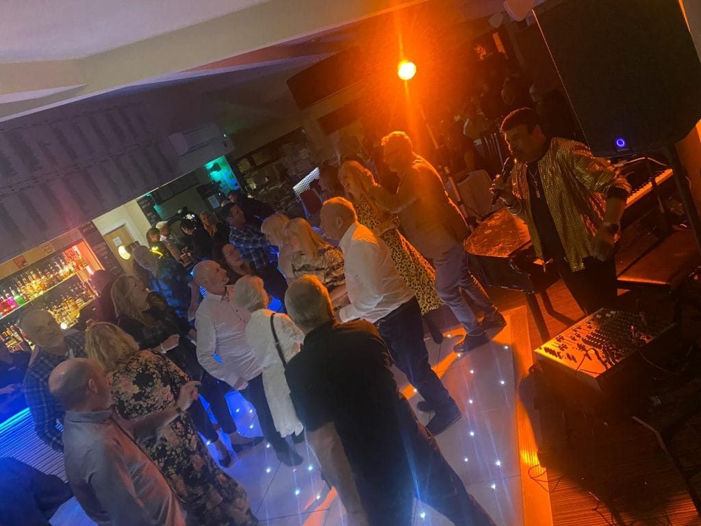 group of adults dancing at a party venue for hire in nottingham