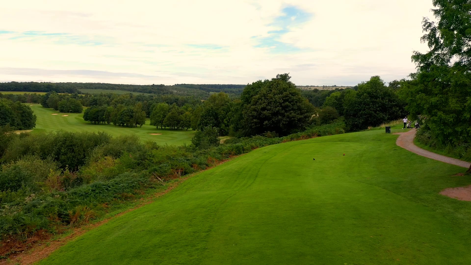 scenic views from tee box at a golf course in nottingham