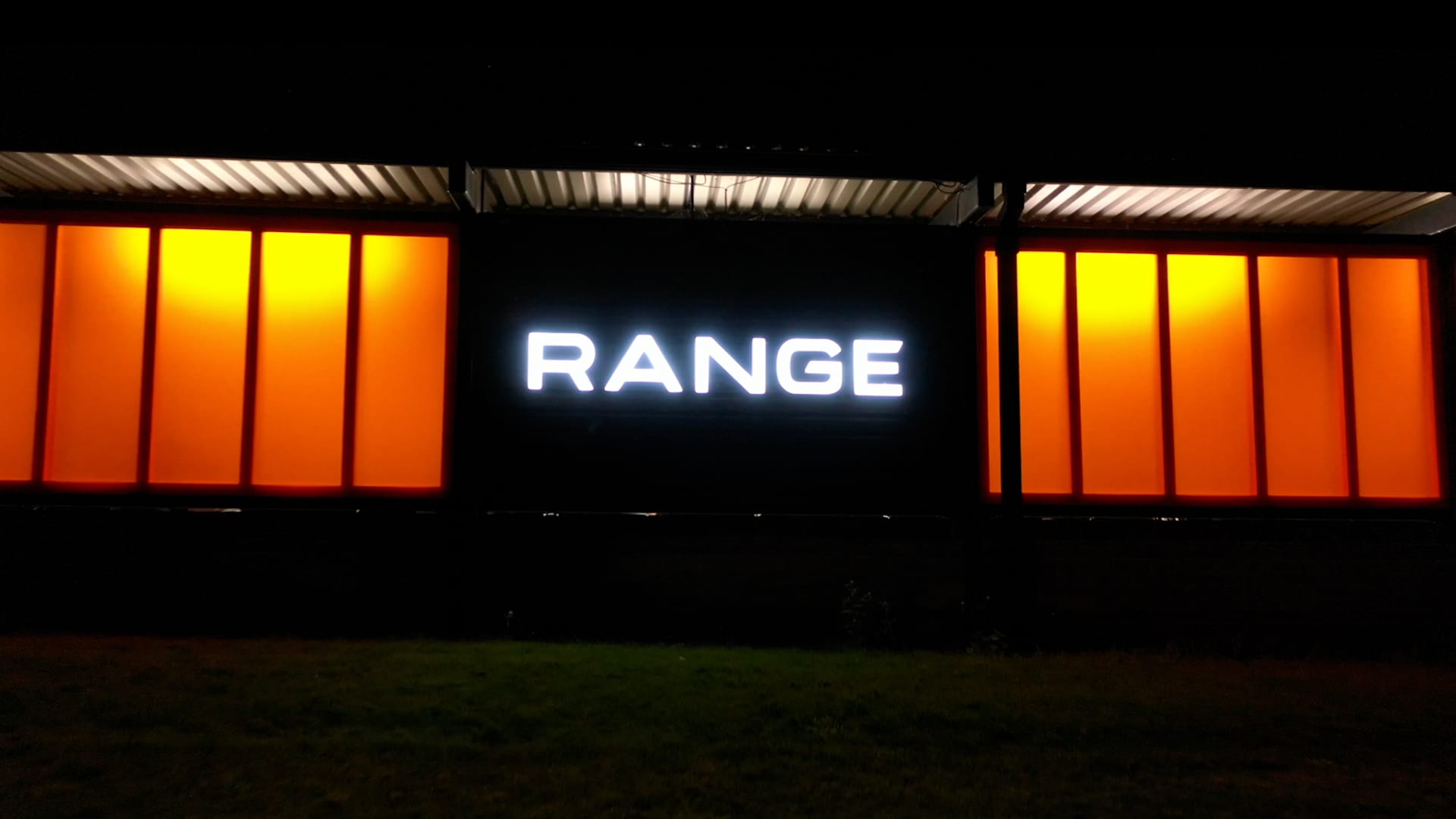 The "Range" sign at Ramsdale Park