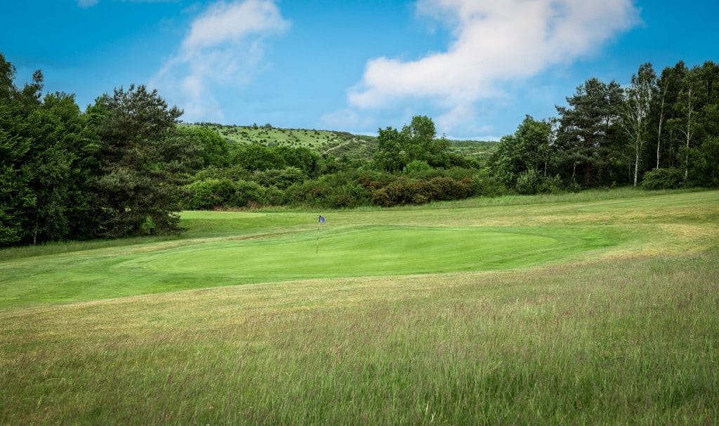 golf green at one of the best short courses in the uk