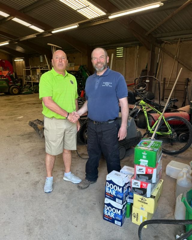 Our handicap secretary delivering some beers to our Greenies for their tremendous effort on our courses. Ramsdale members are just the BEST! The boys will appreciate these bad boys!